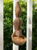 Vertical Squirrel Sculpture Bird Feeder