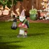 Gnome on Mushroom Solar Garden Light