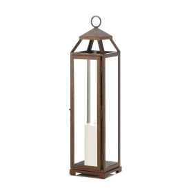 Speckled Copper Candle Lantern - 22 inches