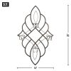 Iron Wall Sconce with Four Glass Candle Cups