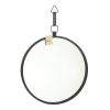Round Black Mirror with Strap