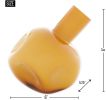 Abstract Glass Vase - Yellow