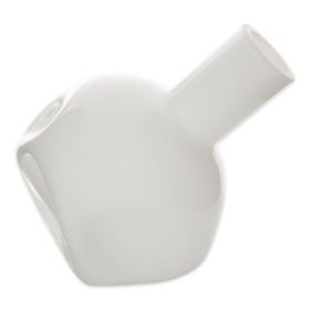 Abstract Glass Vase - White