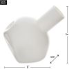 Abstract Glass Vase - White