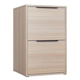 WOOD FILE CABINET WITH 2 DRAWERS VERTICAL FILLING CABINET FOR LETTER