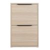 WOOD FILE CABINET WITH 2 DRAWERS VERTICAL FILLING CABINET FOR LETTER
