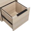 WOOD FILE CABINET WITH 2 DRAWERS VERTICAL FILLING CABINET FOR LETTER