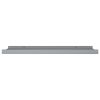 Picture Frame Ledge Shelves 2 pcs Gray 23.6"x3.5"x1.2" MDF