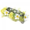 Daisy Faux Floral Candle Holder Centerpiece
