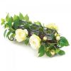 White Faux Floral Candle Holder Centerpiece