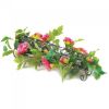 Pink Faux Floral Candle Holder Centerpiece