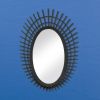 Riki Black Bamboo Mirror - 24 inches