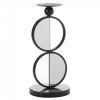 Half-Circle Mirrored Candle Holder - Double
