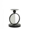 Half-Circle Mirrored Candle Holder - Single