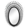 Riki Black Bamboo Mirror - 24 inches