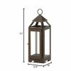 Speckled Copper Candle Lantern - 11 inches