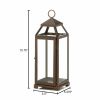 Speckled Copper Candle Lantern - 16 inches