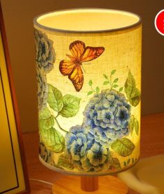 Table Lamp DIY Material Package Handmade Team Building Activity (Option: Hydrangea butterfly-USB)