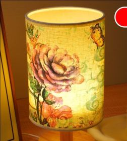 Table Lamp DIY Material Package Handmade Team Building Activity (Option: Butterfly Love Flower-USB)