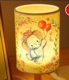 Table Lamp DIY Material Package Handmade Team Building Activity (Option: Pink Elephant-USB)