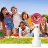 Portable Handheld Bladeless Fan Rechargeable Cooling USB Fan Desktop Use Fan w/ 3 Gears LED Indicator Cooling Fan