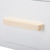 One Set of Nightstand with One Drawer, Bedside Table with Pine Legs, Convenient Cabinet, Indoors, Gray XH