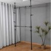 Adjustable Clothing Rack;  Double Rod Clothing Rack;  2 Tier Clothes Rack;  Adjustable Hanger for Hanging Clothes;  Closet Rack;  Freestanding; Black