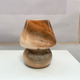 Handmade Glass Mushroom Table Lamp, Bedside Small Night Lamp (Option: Mars-US)